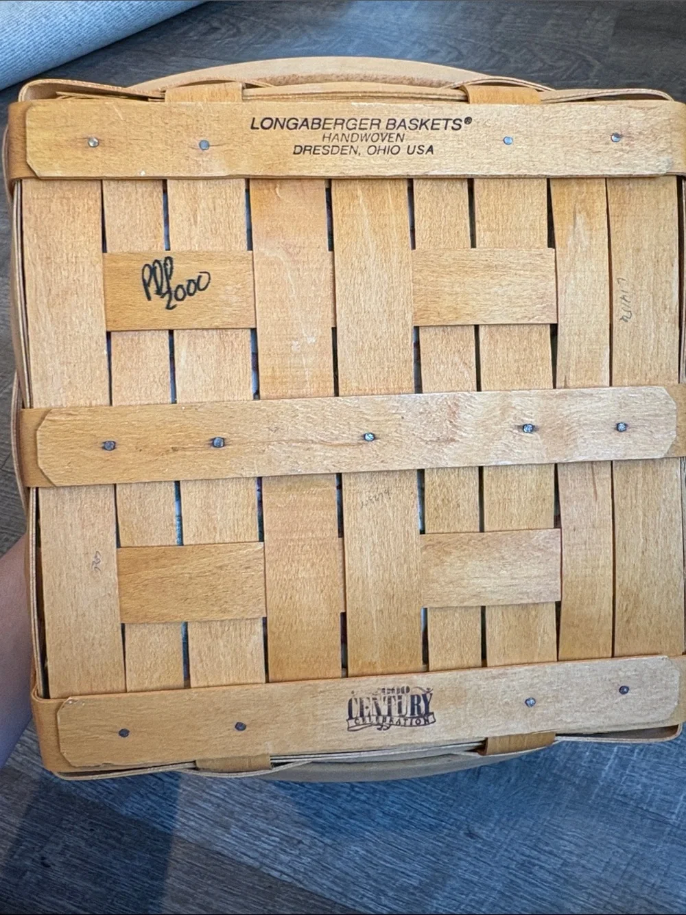 Longaberger 2000 Deck the Halls Basket Christmas Holly Liner & Protector